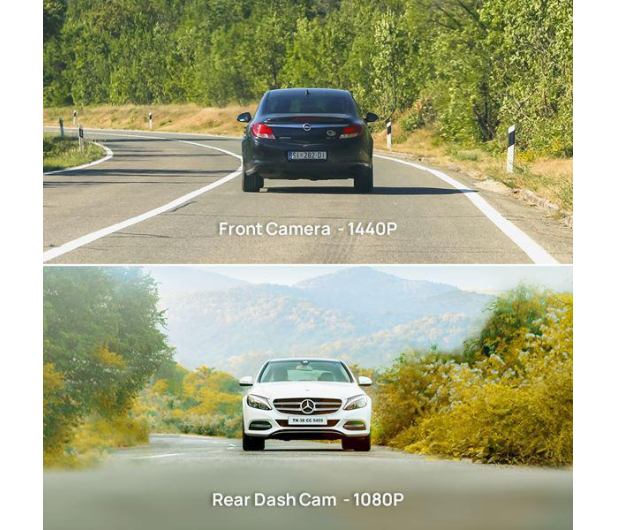 70mai A400 Dash Cam QHD/2"/145 + kamera tylna RC09 - 648464 - zdjęcie 9
